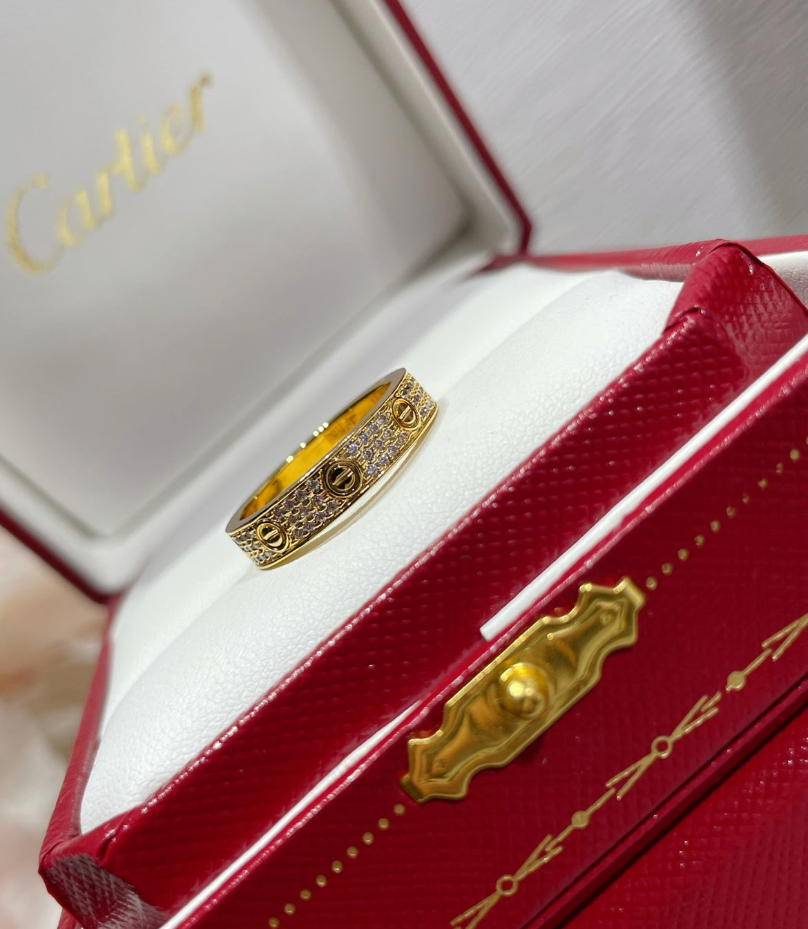 14k Yellow Gold Love Ring