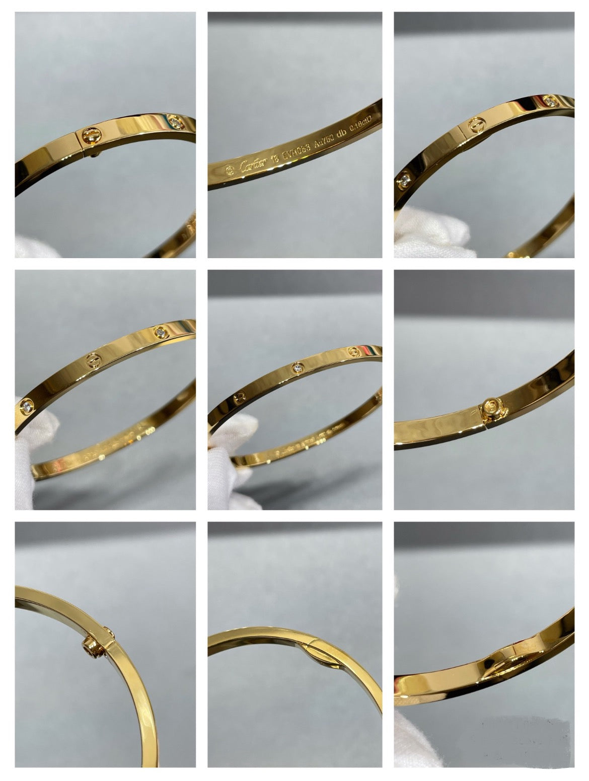 14k Yellow Gold Love Bracelet/Small
