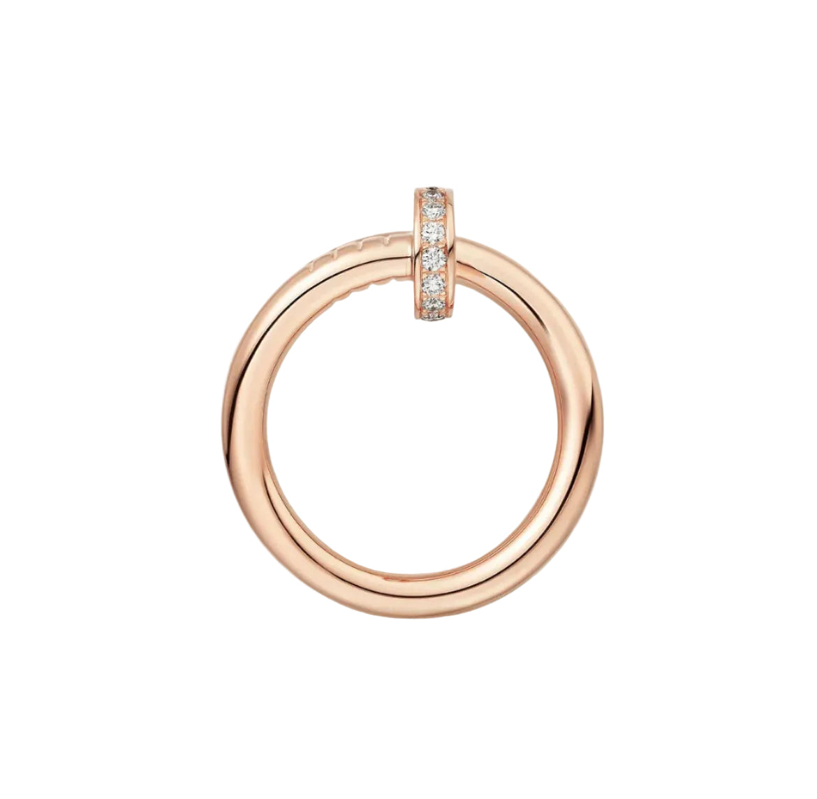 14k Rose Gold Nail Ring/Medium