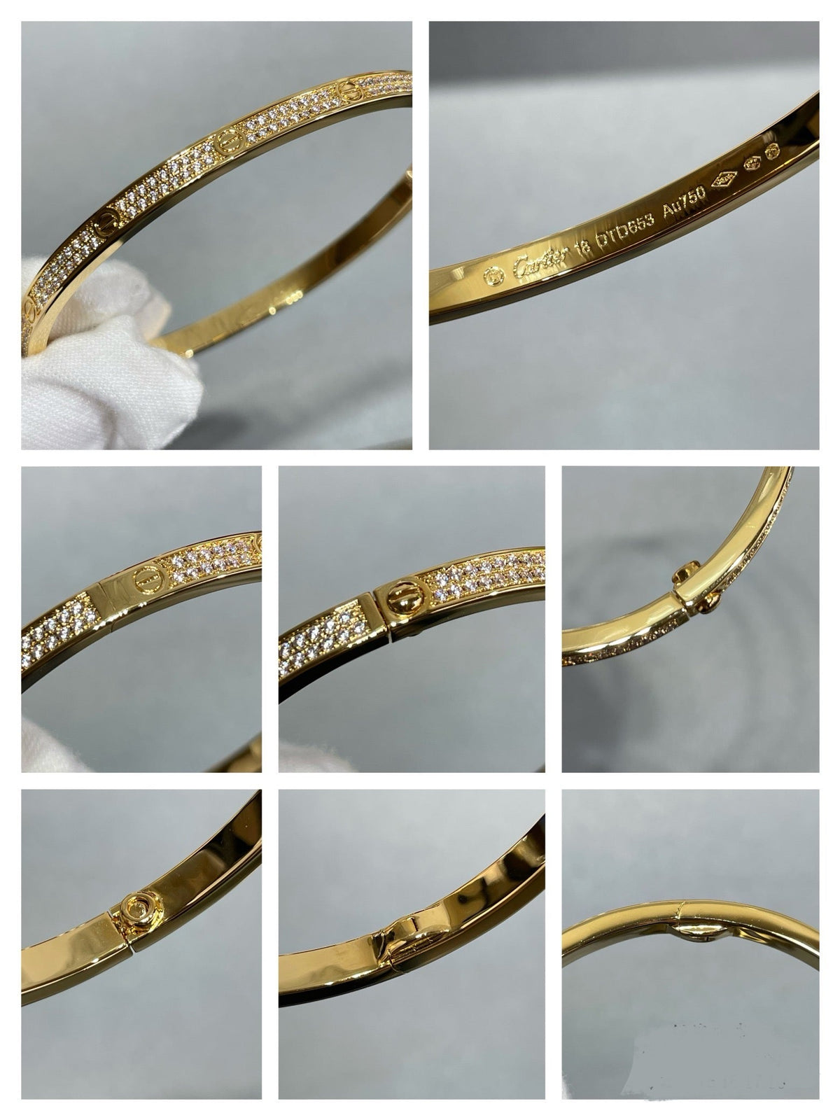 14k Yellow Gold Love Bracelet/Small
