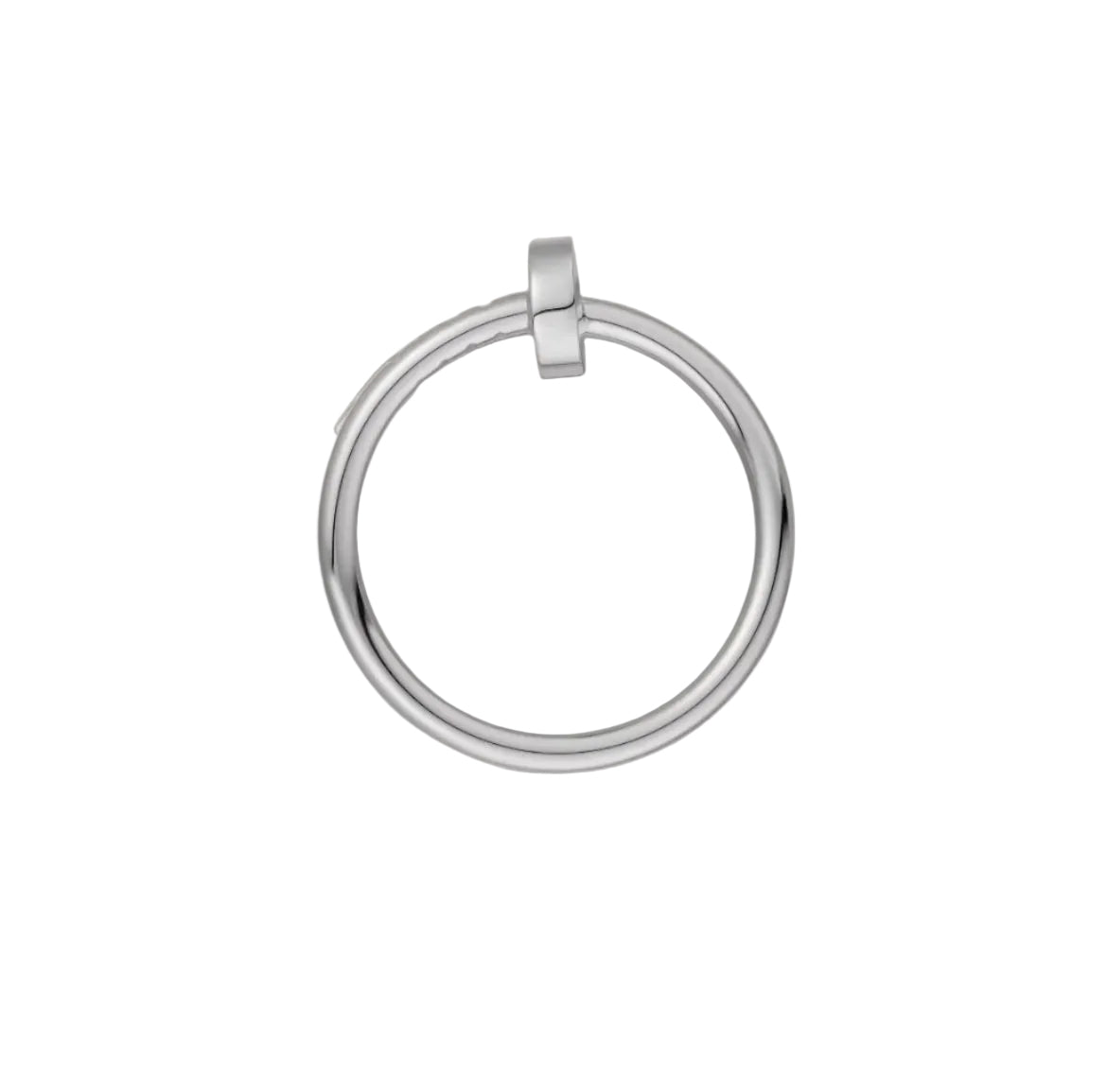 14k White Gold Nail Ring