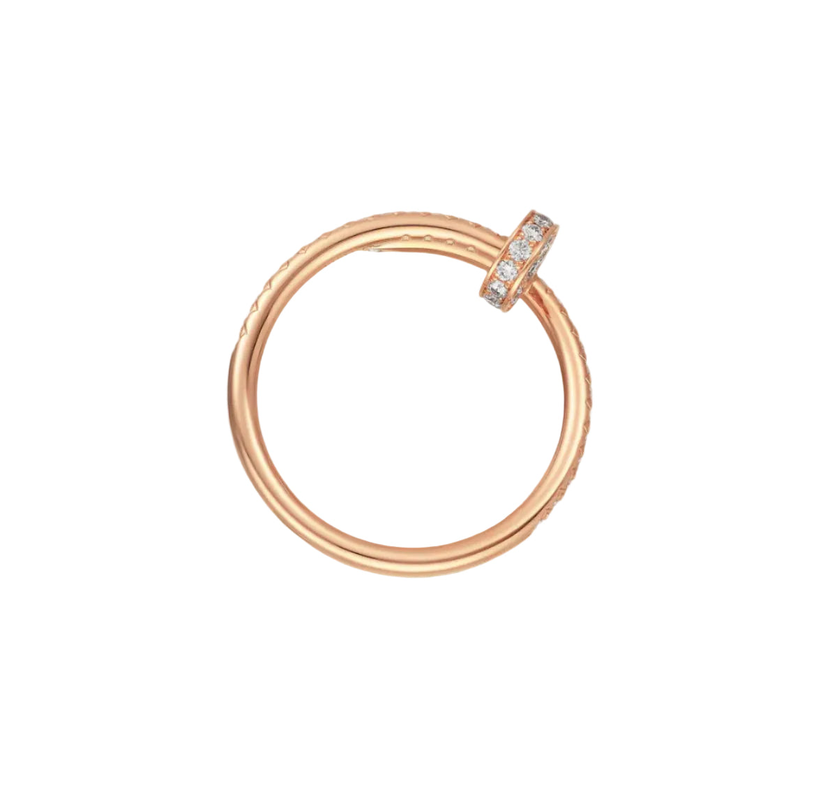 14k Rose Gold Nail Ring