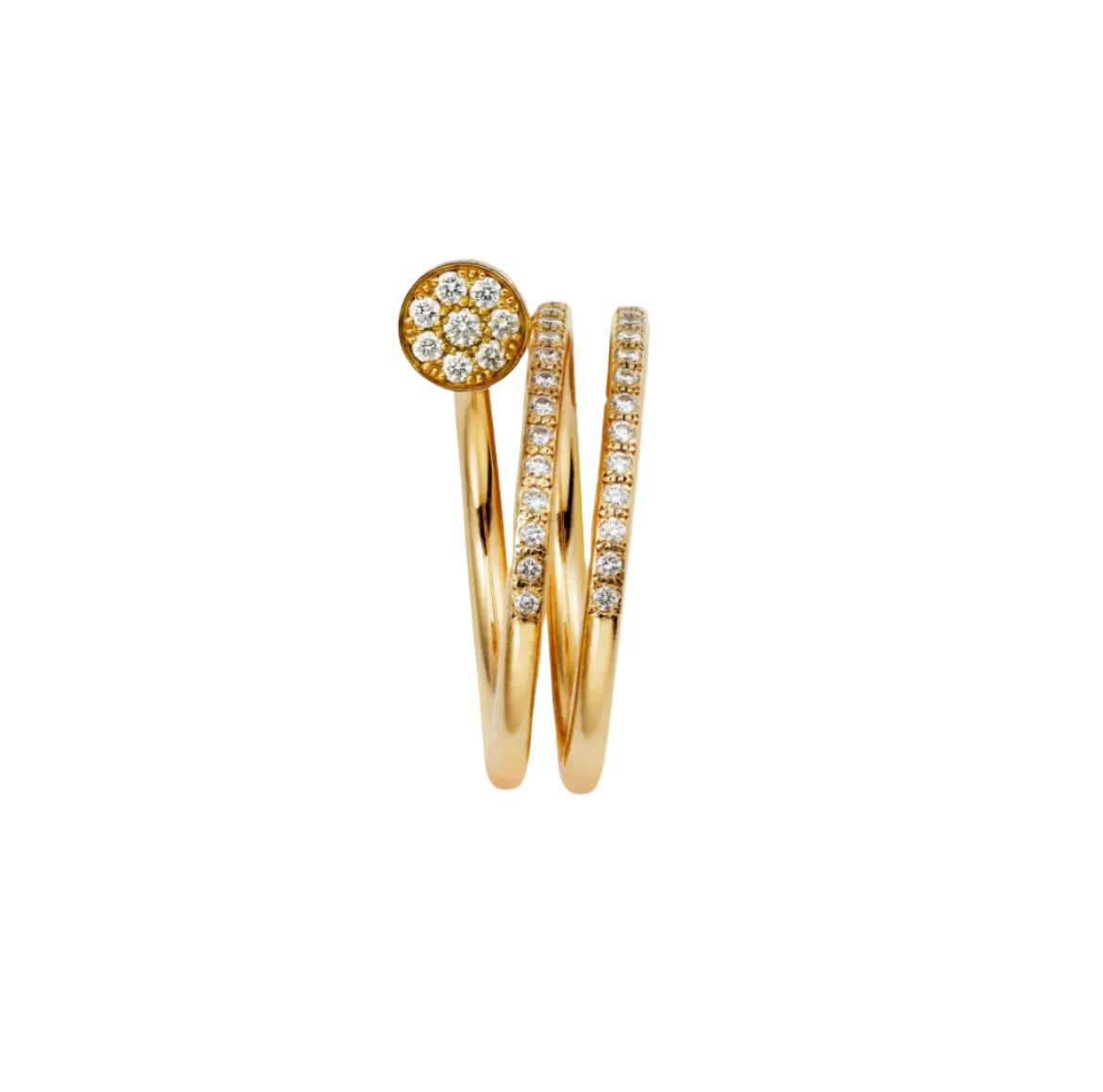14k Yellow Gold Nail Ring