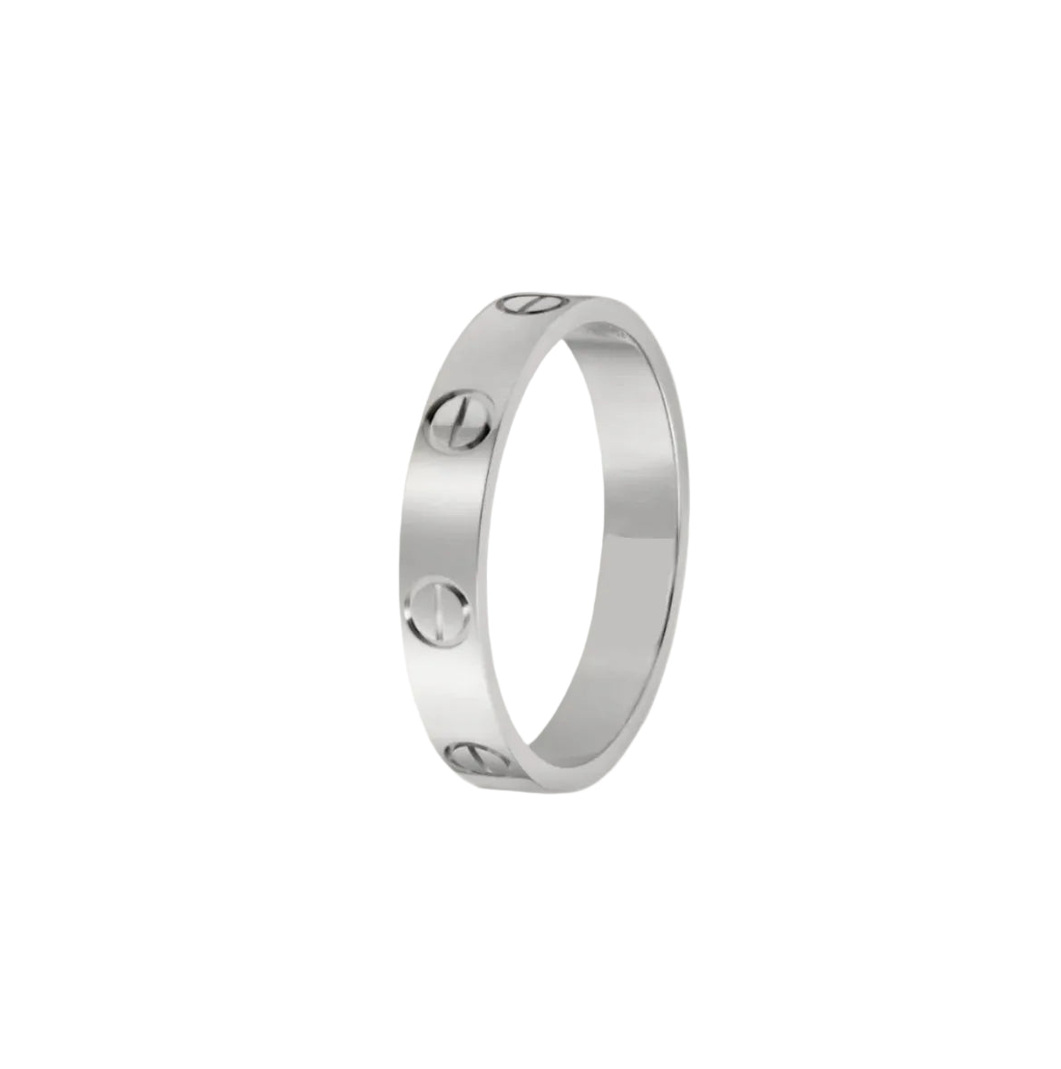 14k White Gold Love Ring/Small