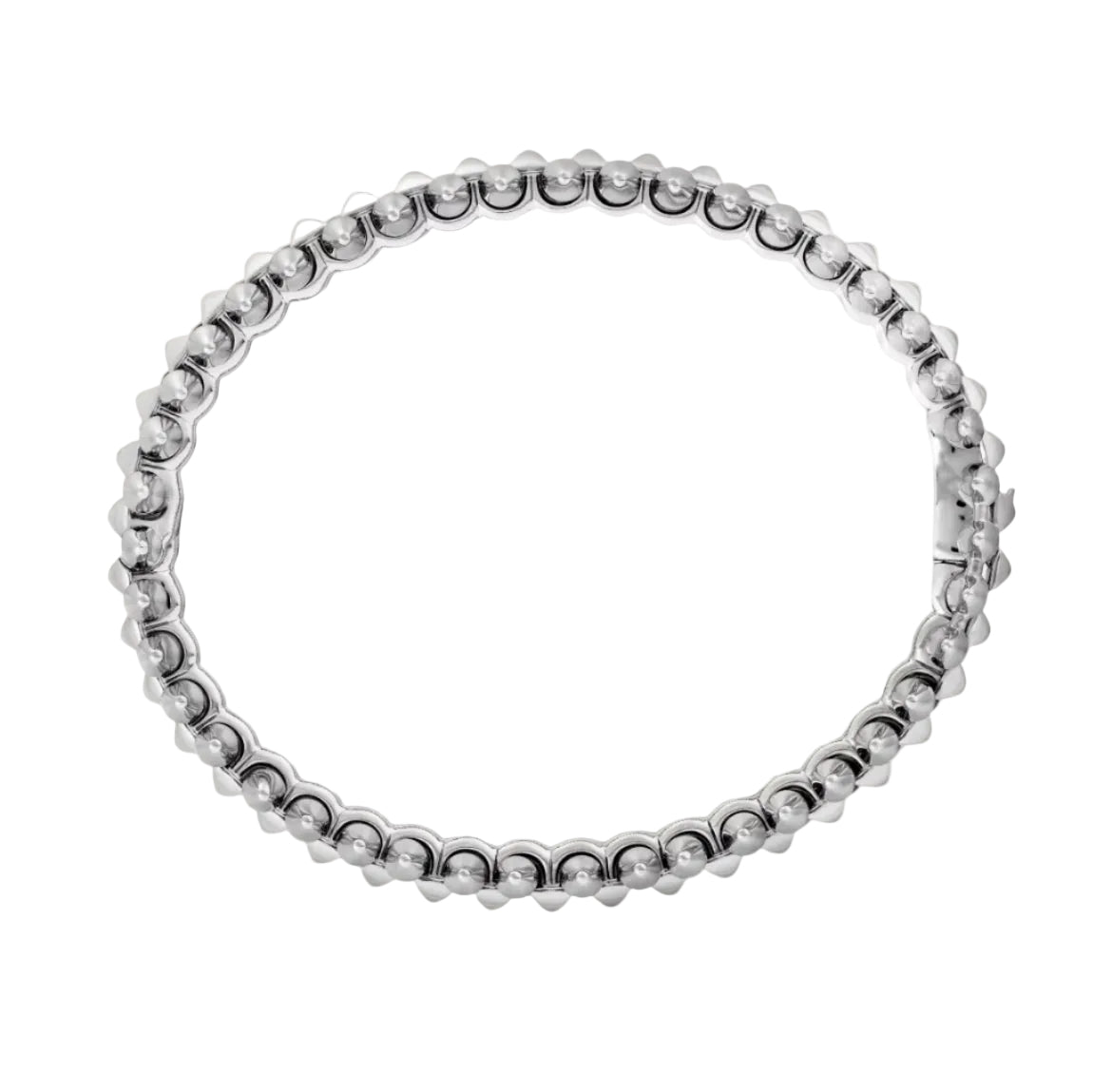 14k White Gold Clash Bracelet