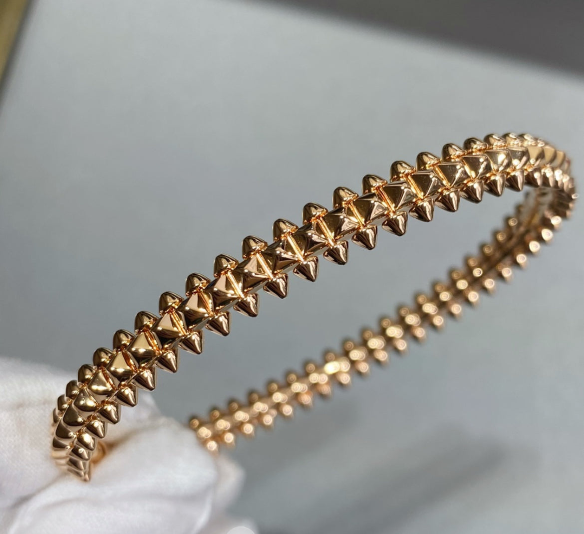 14k Rose Gold Clash Bracelet