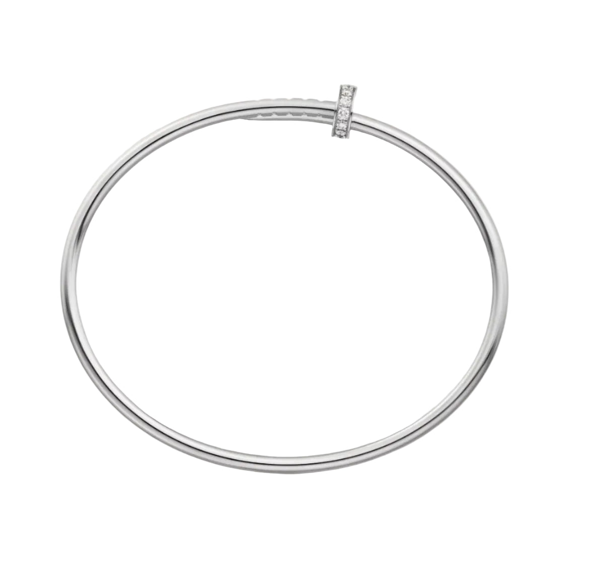 14k White Gold Nail Bracelet/Small