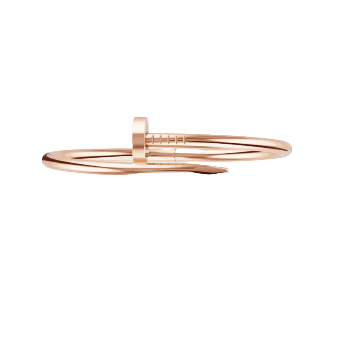 14k Rose Gold Nail Bracelet