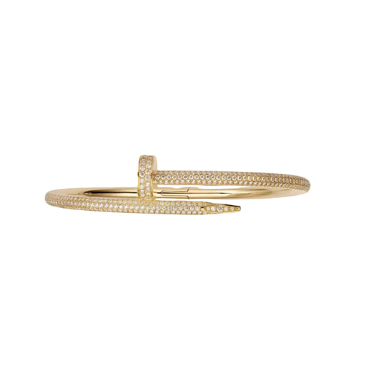 14k Yellow Gold Nail Bracelet