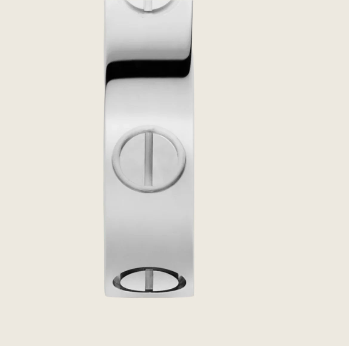 14k White Gold Love Ring/Small