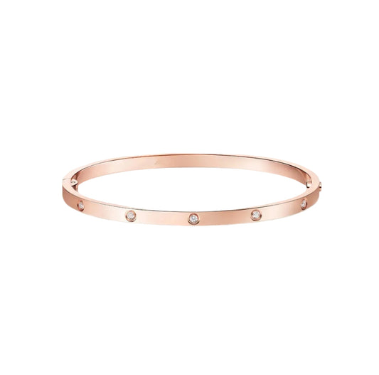 14k Rose Gold Love Bracelet/Small