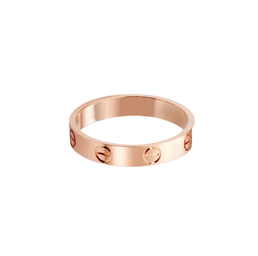 14k Rose Gold Love Ring/Small