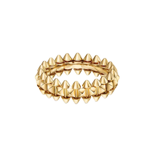 14k Yellow Gold Clash Ring
