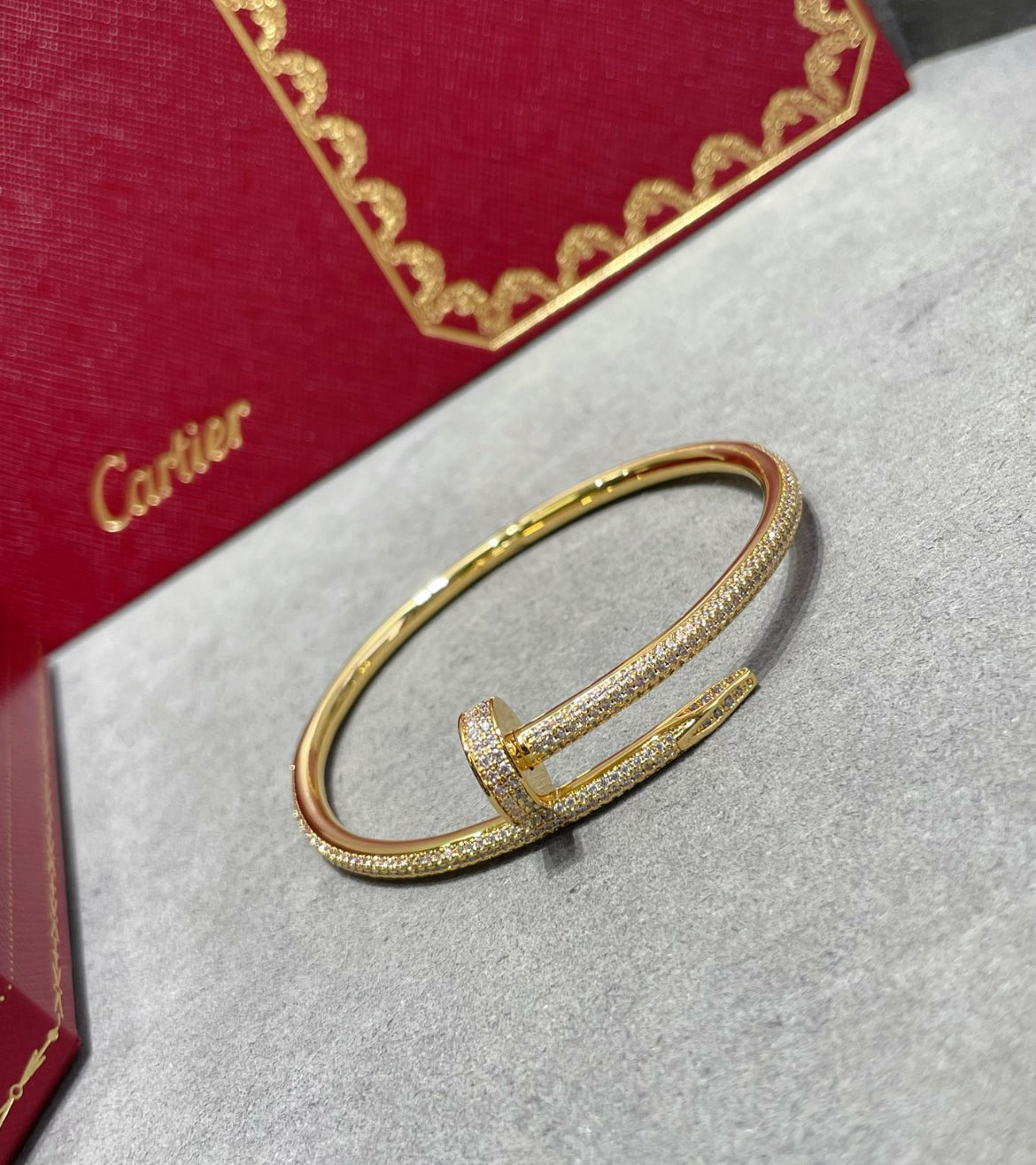 14k Yellow Gold Nail Bracelet