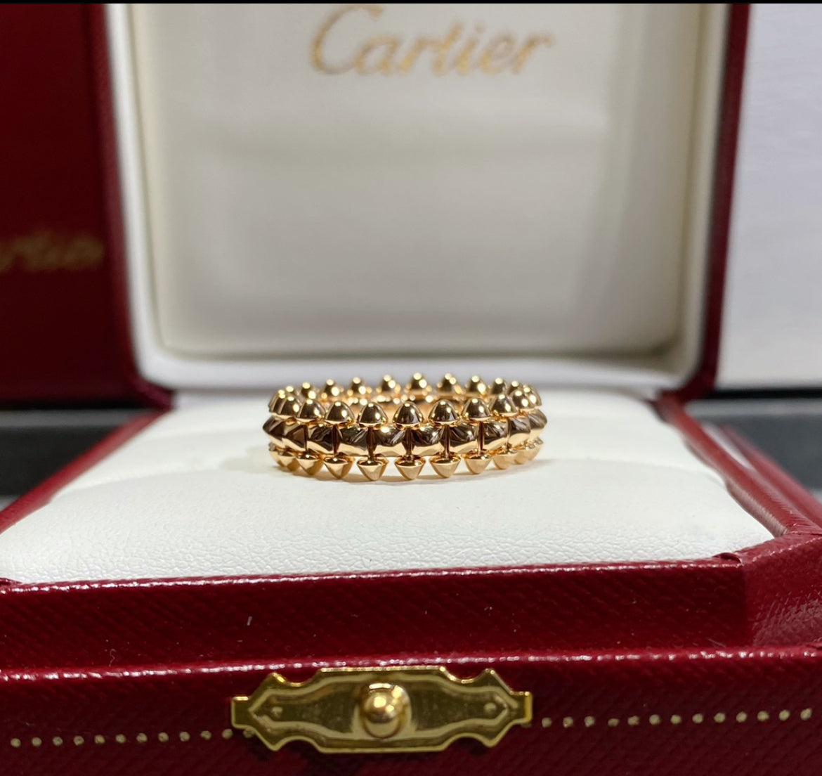 14k Rose Gold Clash Ring