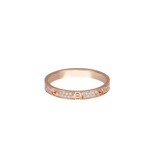 14k Rose Gold Love Ring/Small