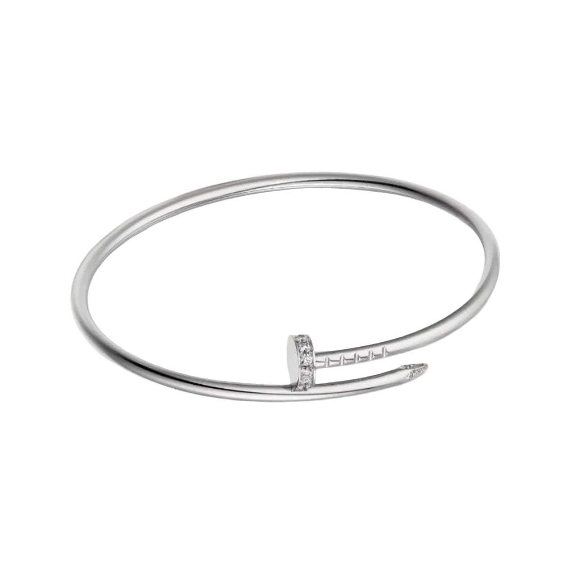 14k White Gold Nail Bracelet/Small