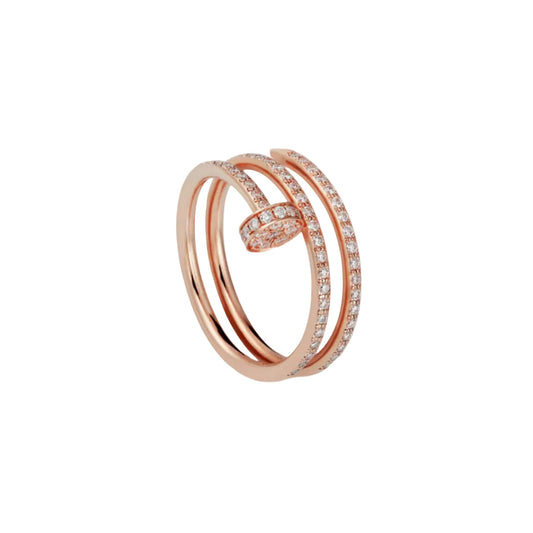 14k Rose Gold Nail Ring