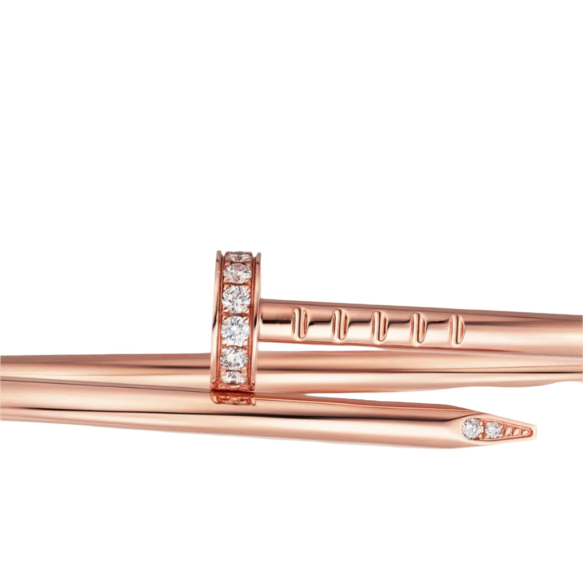 14k Rose Gold Nail Bracelet/Small