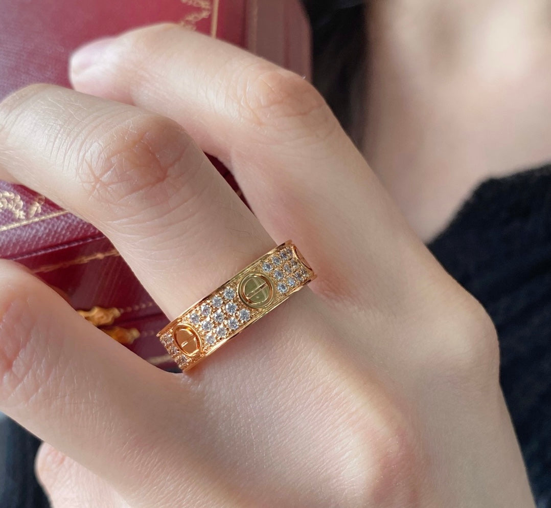 14k Rose Gold Love Ring