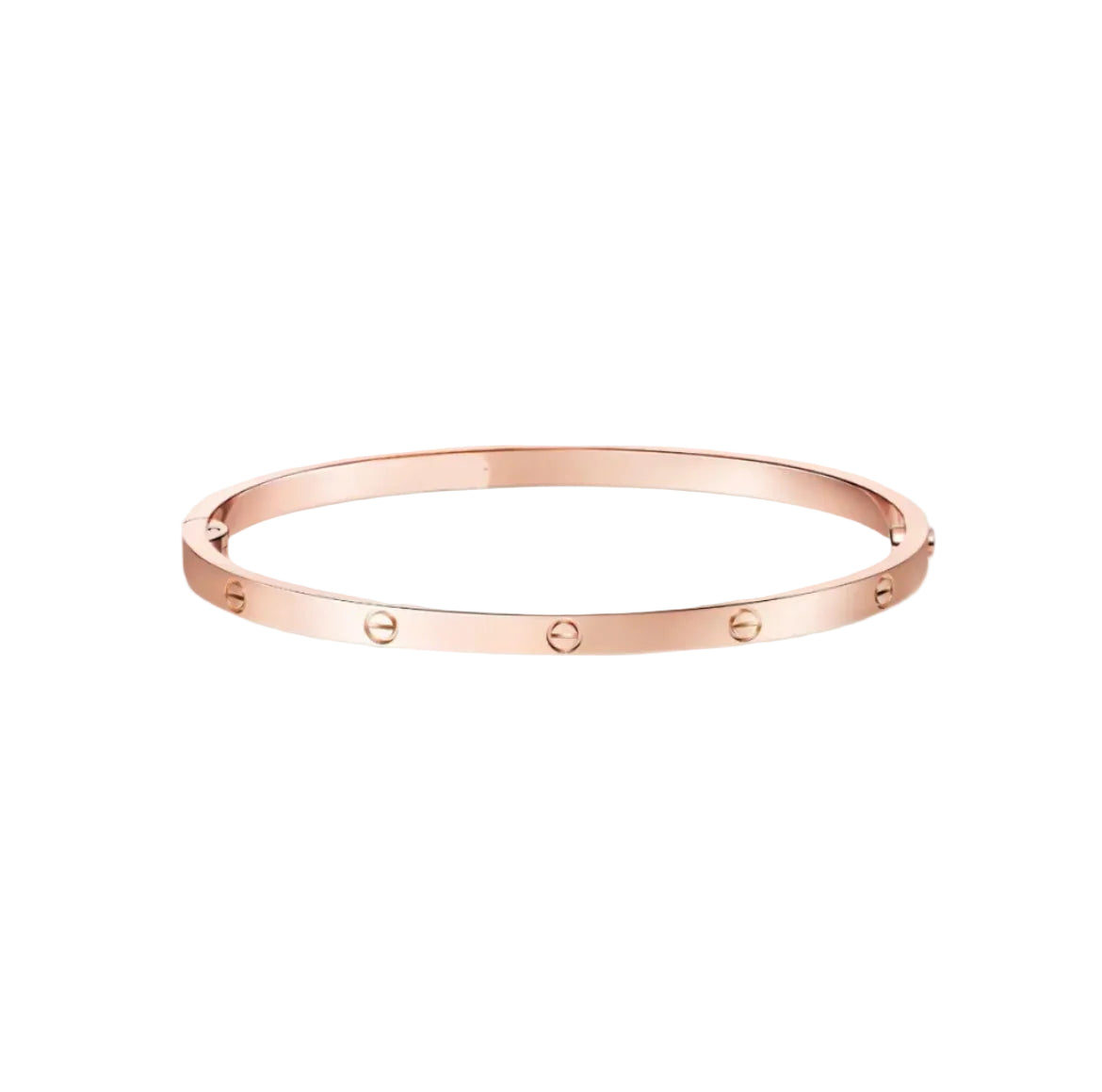 14k Rose Gold Love Bracelet/Small