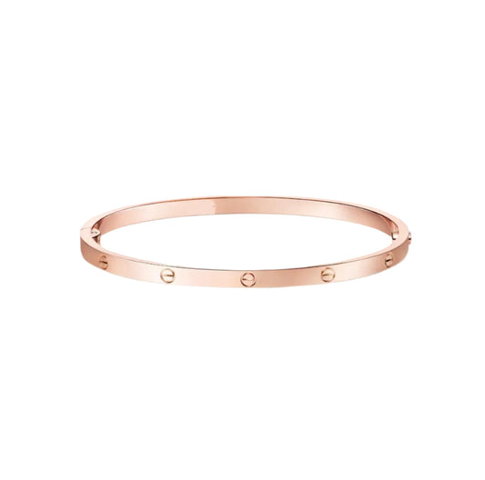 14k Rose Gold Love Bracelet/Small
