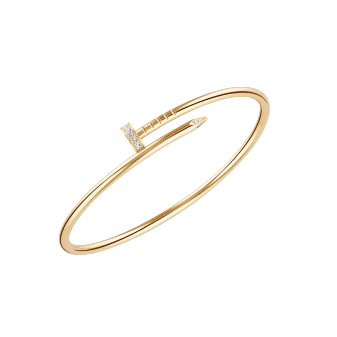 14k Yellow Gold Nail Bracelet/Small