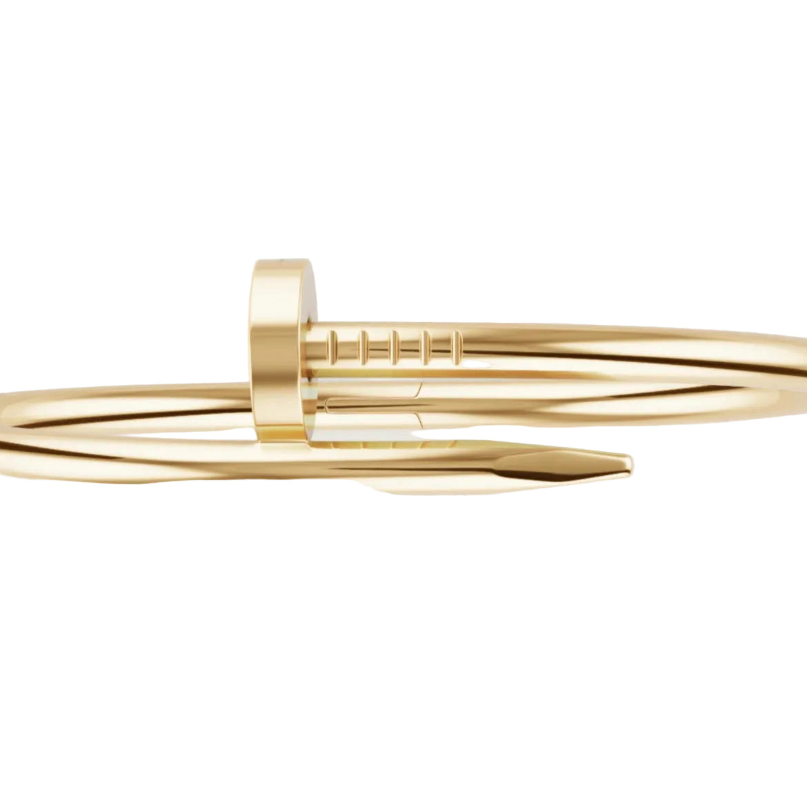 14k Yellow Gold Nail Bracelet