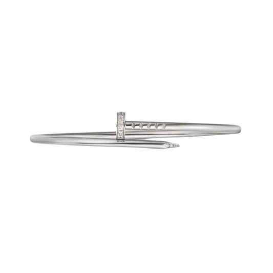 14k White Gold Nail Bracelet/Small
