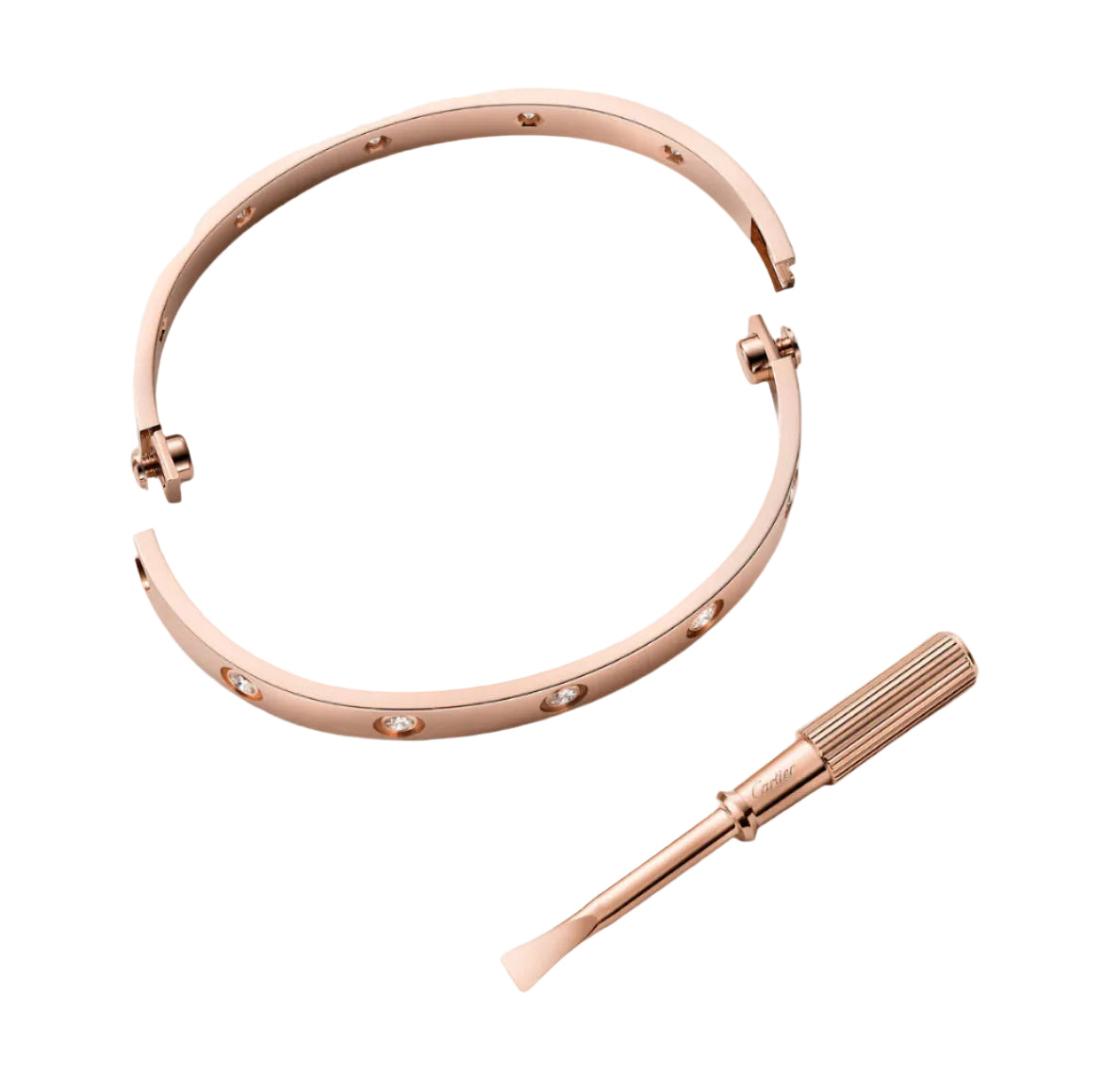 14k Rose Gold Love Bracelet