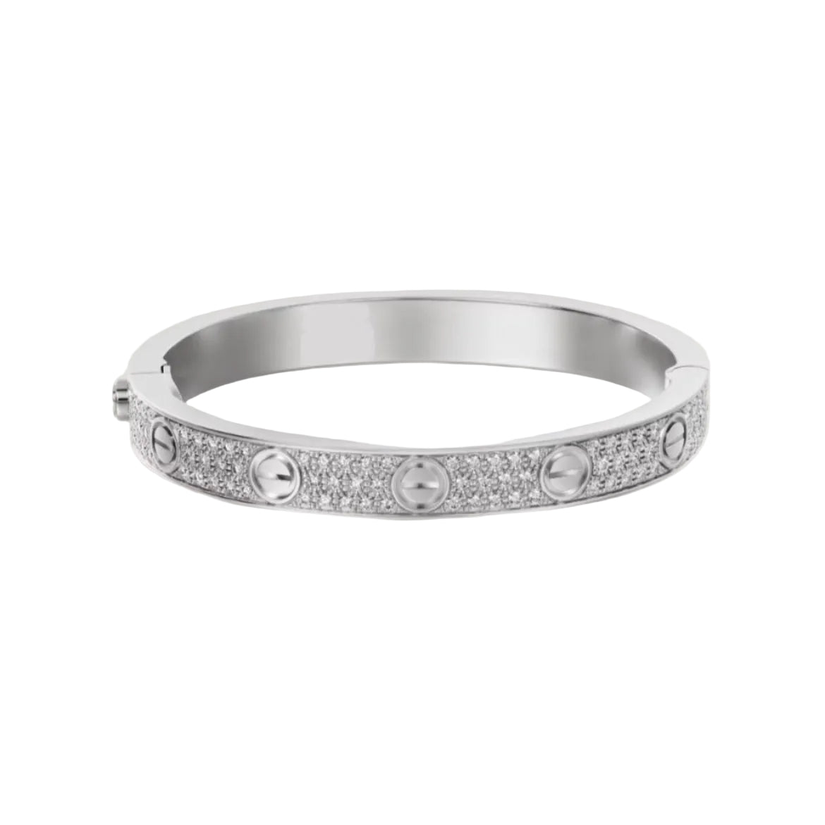 14k White Gold Love Bracelet