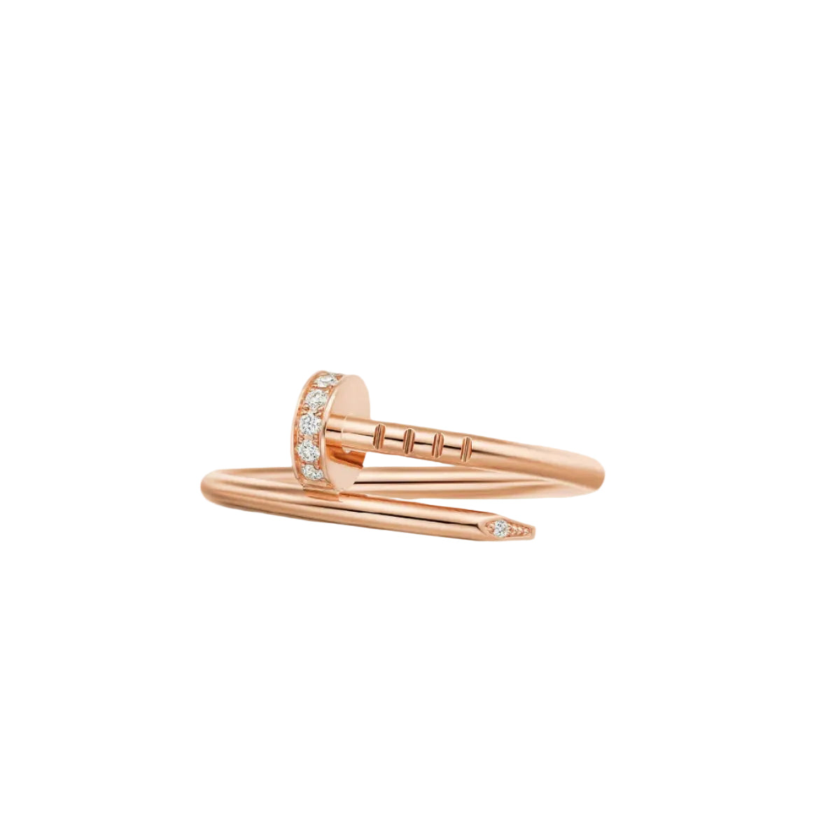 14k Rose Gold Nail Ring