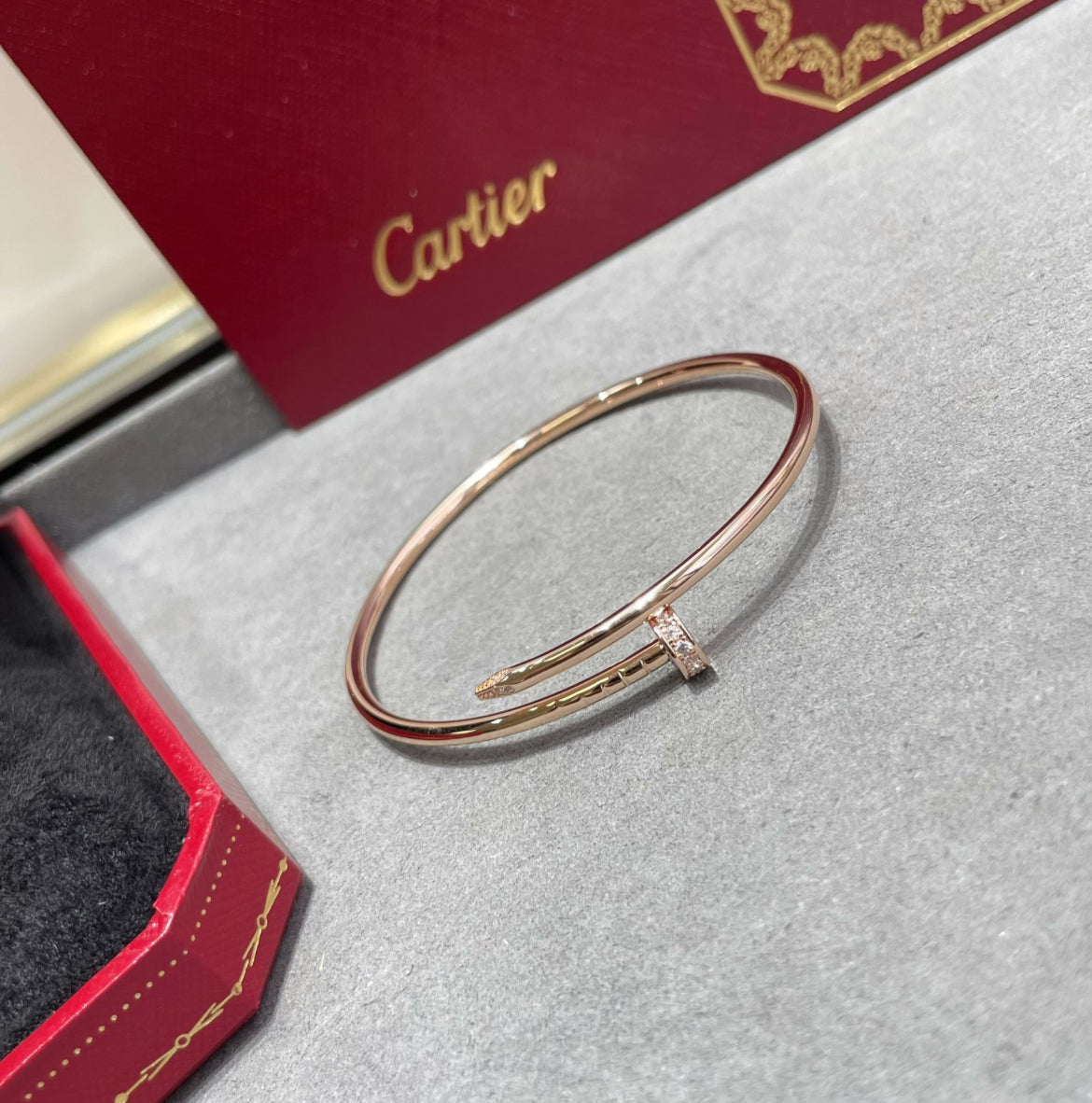 14k Rose Gold Nail Bracelet/Small