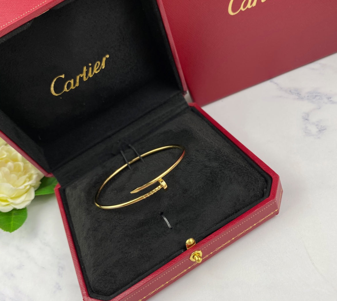 14k Yellow Gold Nail Bracelet/Small