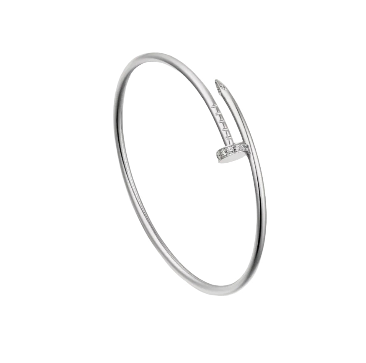 14k White Gold Nail Bracelet/Small