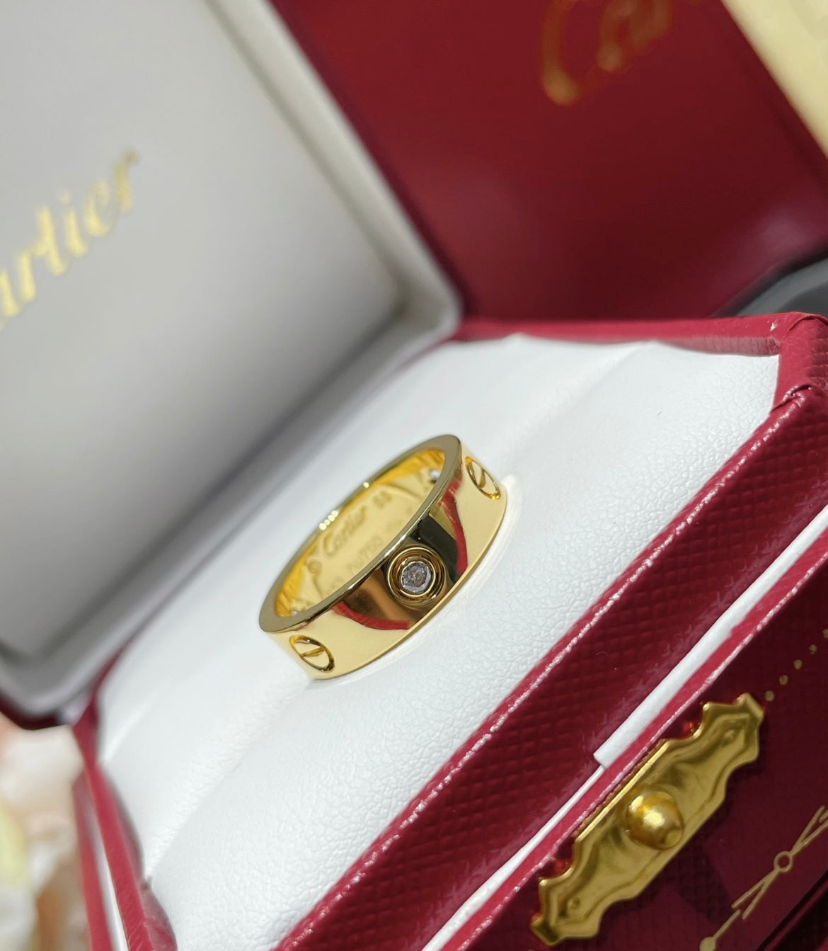 14k Yellow Gold Love Ring