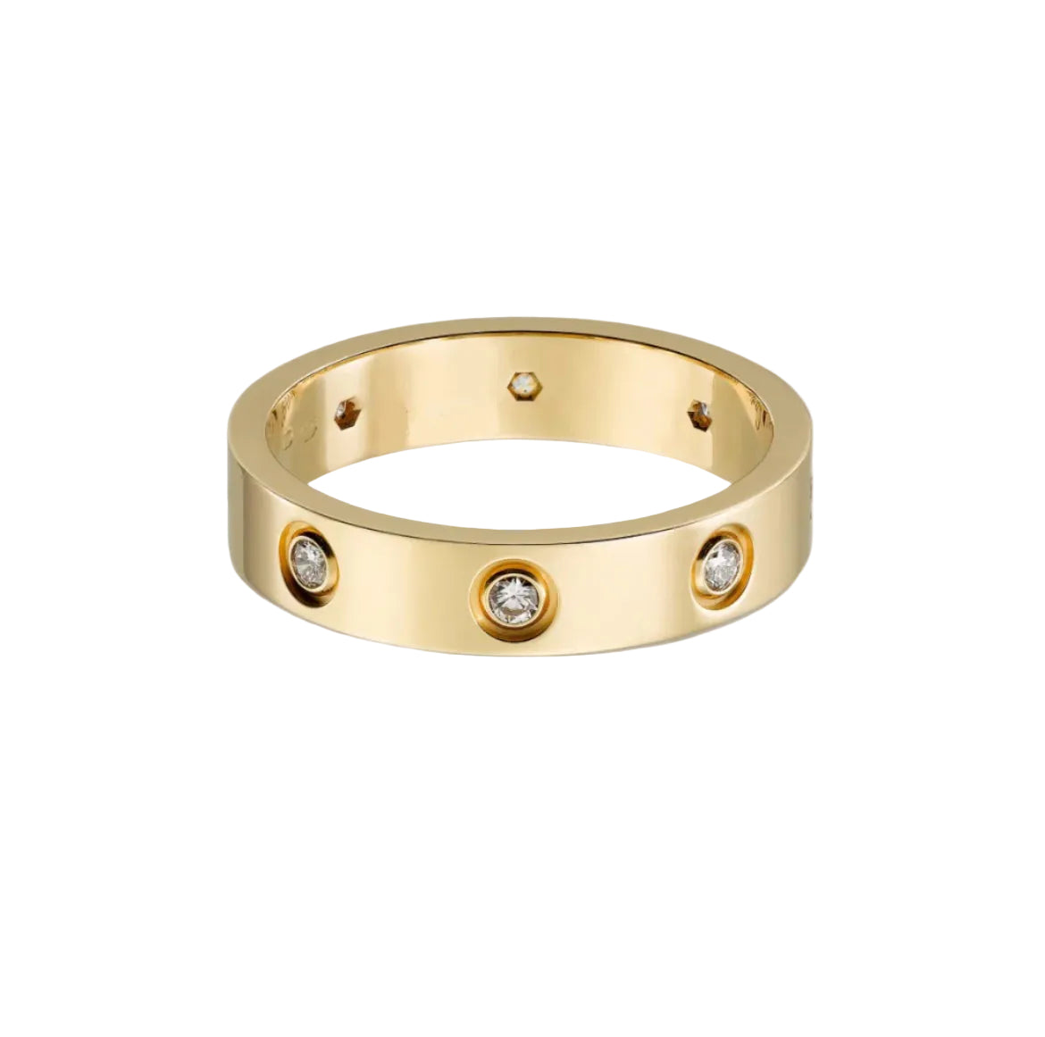 14k Yellow Gold Love Ring/Medium