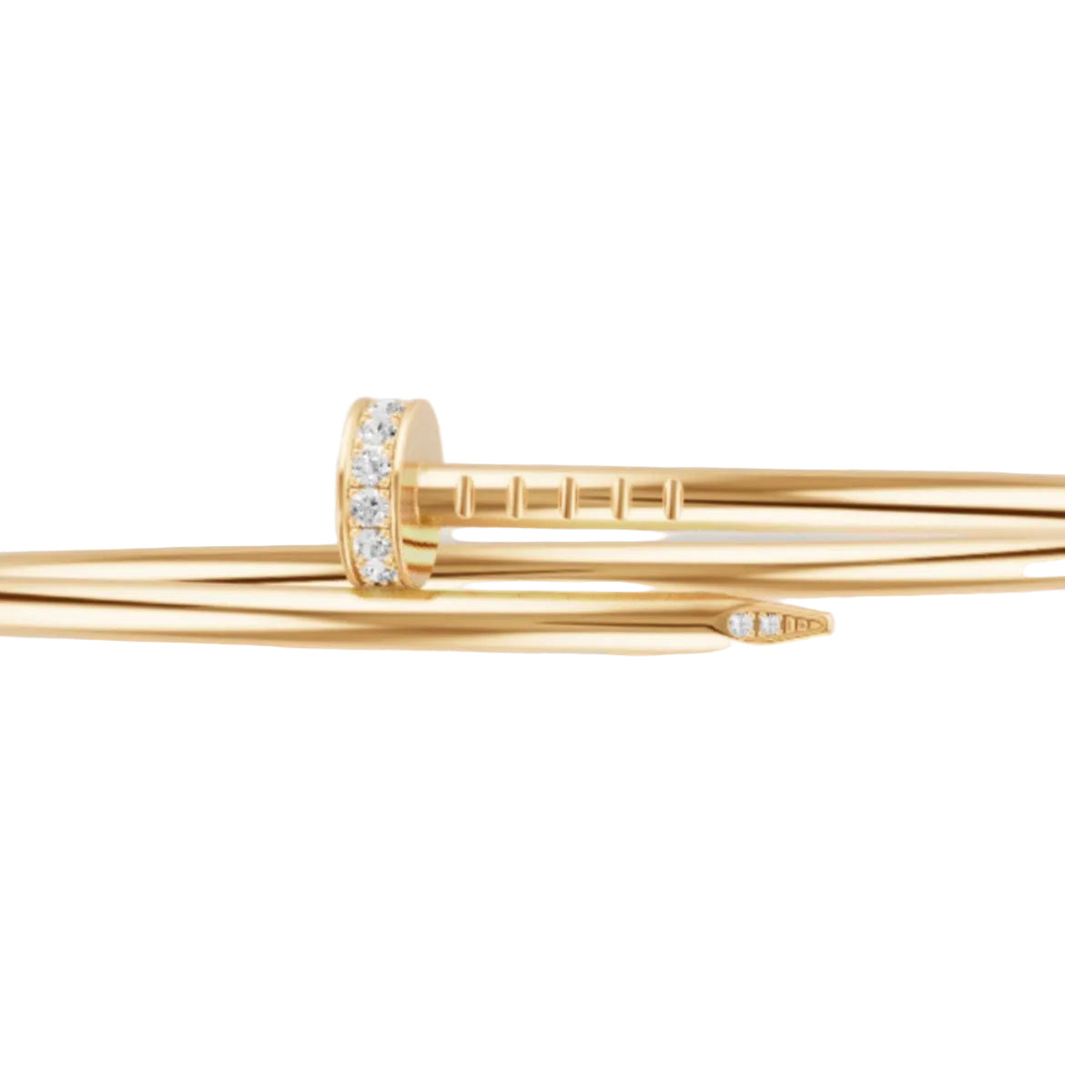 14k Yellow Gold Nail Bracelet/Small