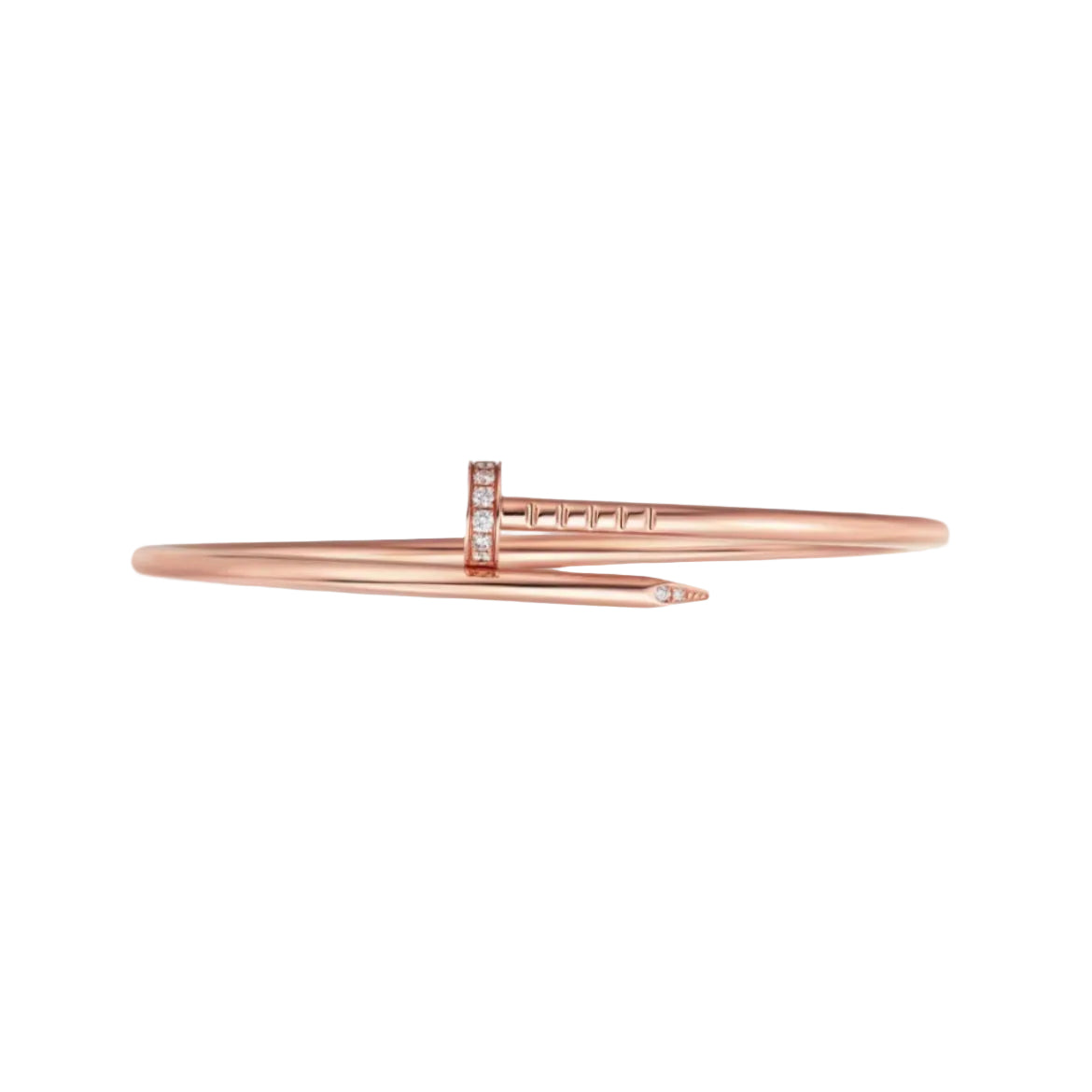 14k Rose Gold Nail Bracelet/Small