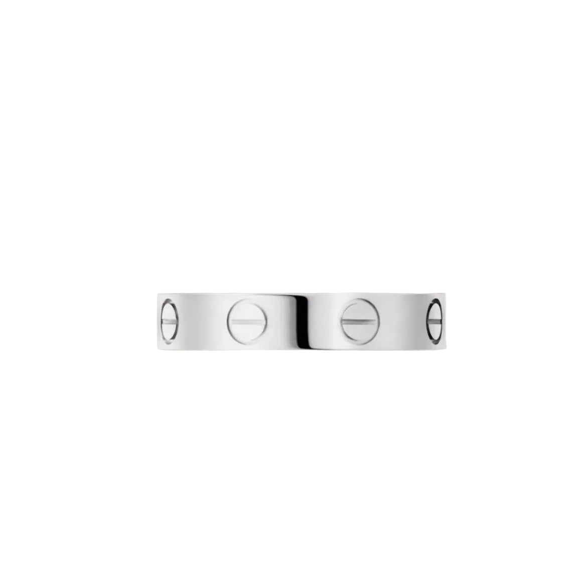14k White Gold Love Ring/Small