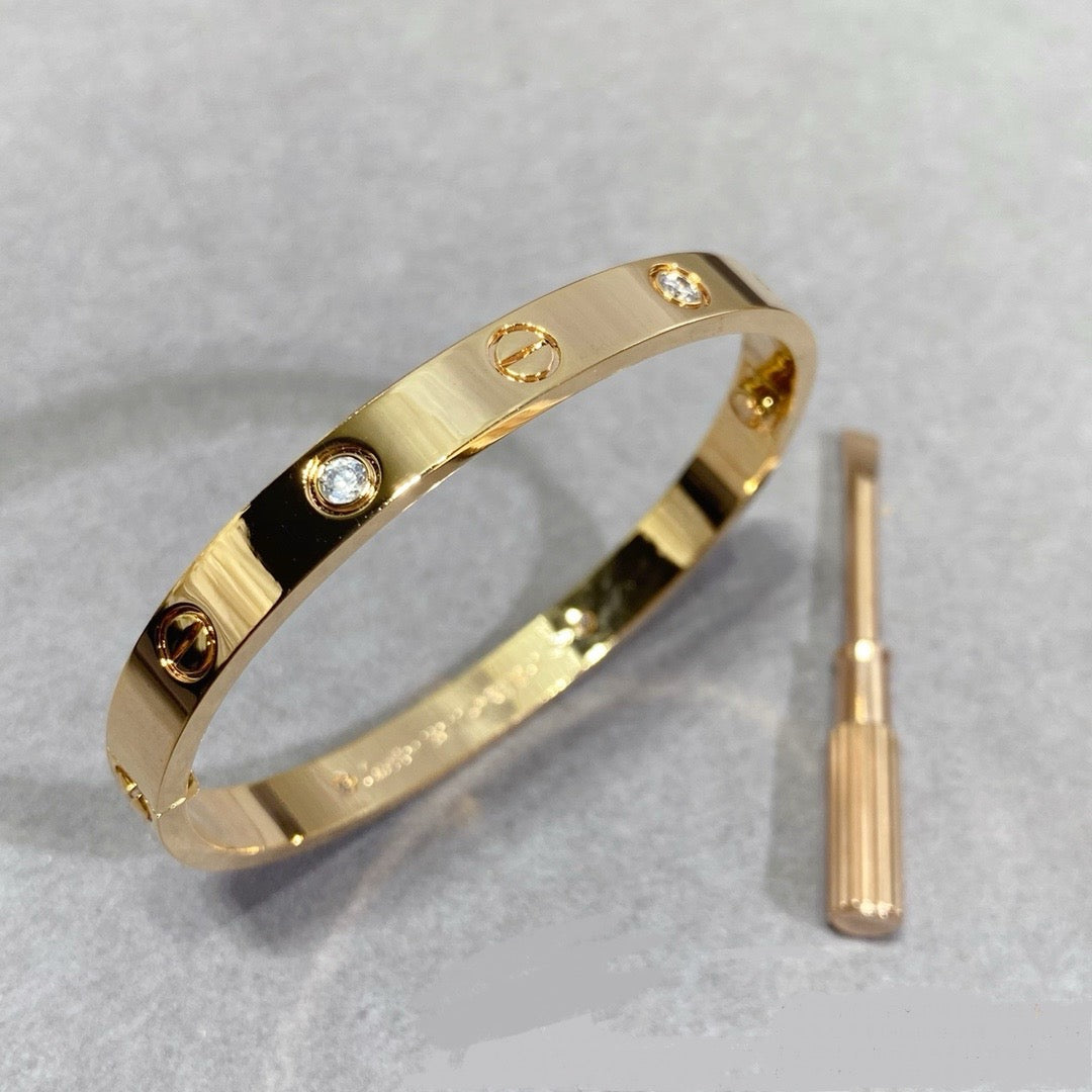 14k Rose Gold Love Bracelet