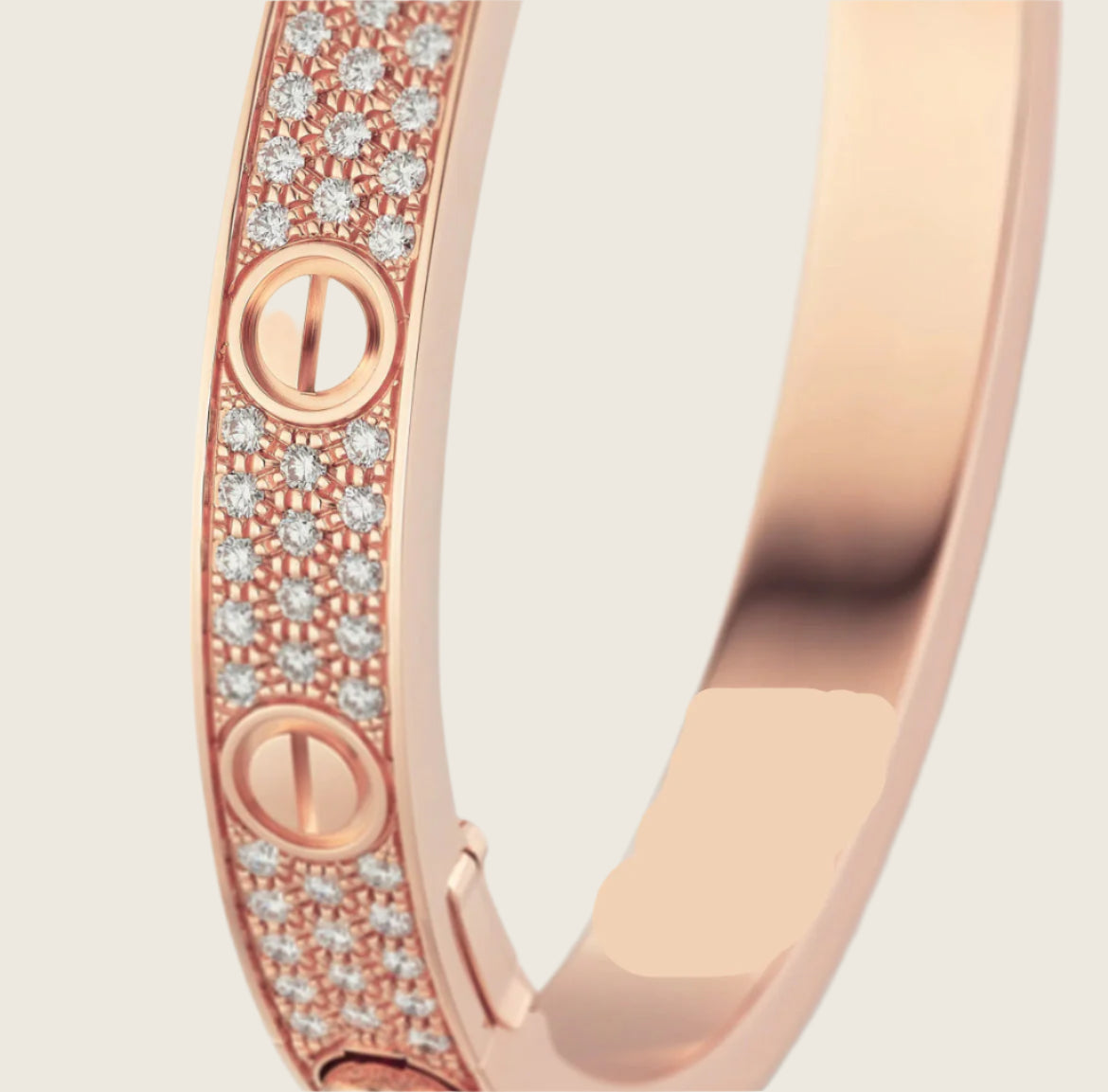 14k Rose Gold Love Bracelet