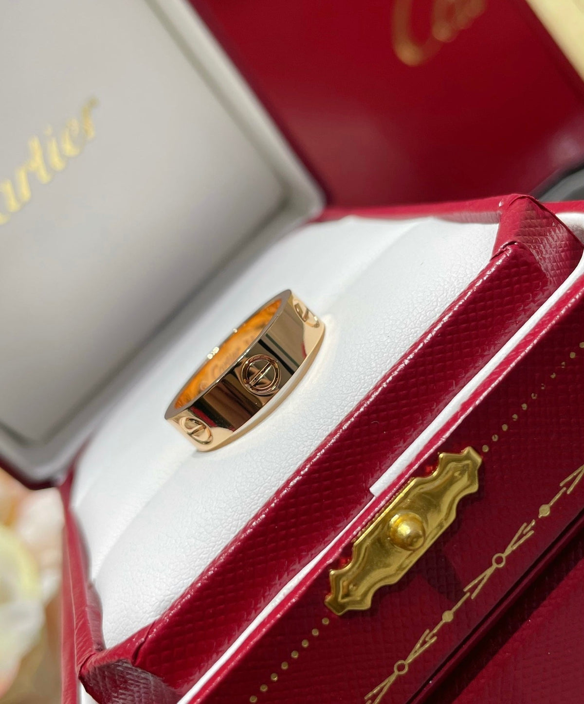 14k Rose Gold Love Ring