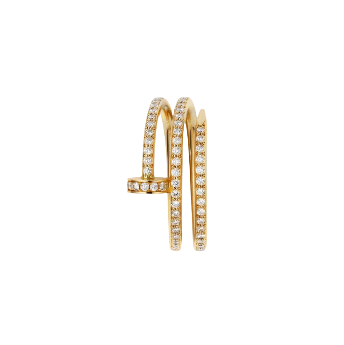 14k Yellow Gold Nail Ring