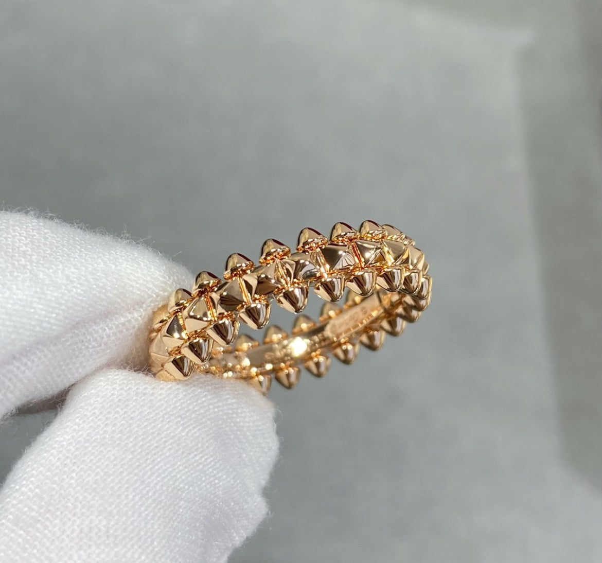 14k Rose Gold Clash Ring