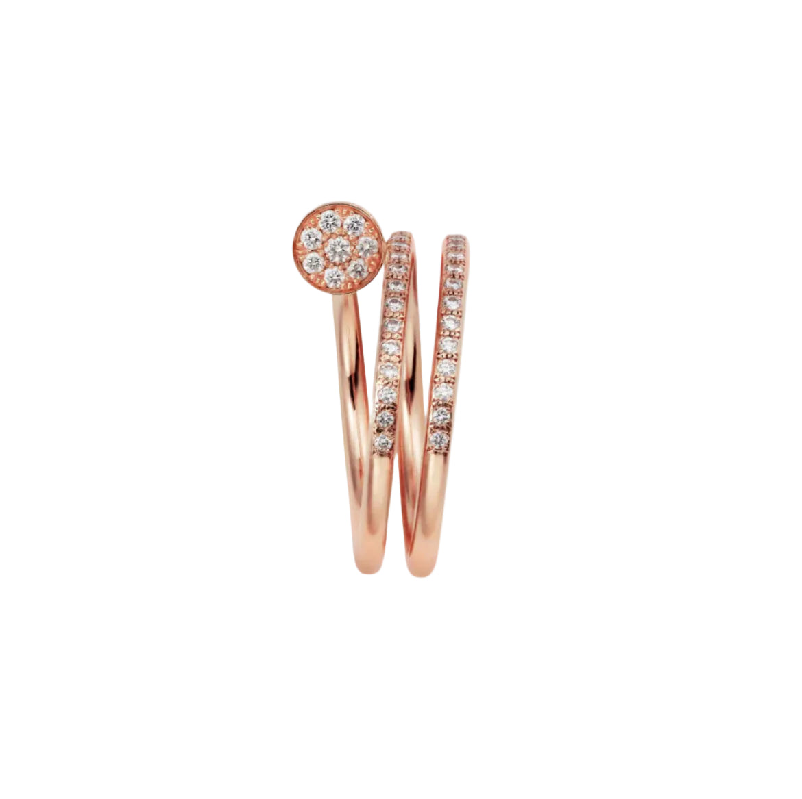14k Rose Gold Nail Ring