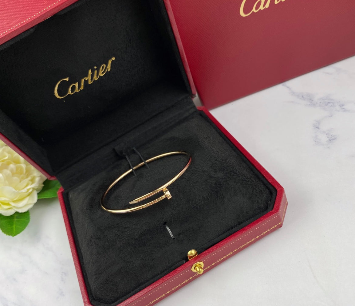 14k Rose Gold Nail Bracelet/Small