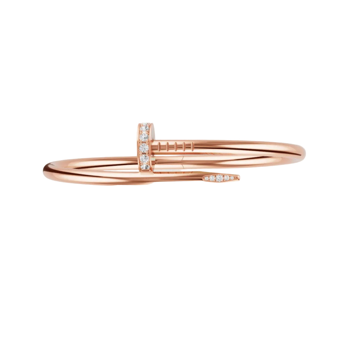 14k Rose Gold Nail Bracelet