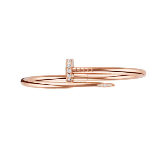 14k Rose Gold Nail Bracelet