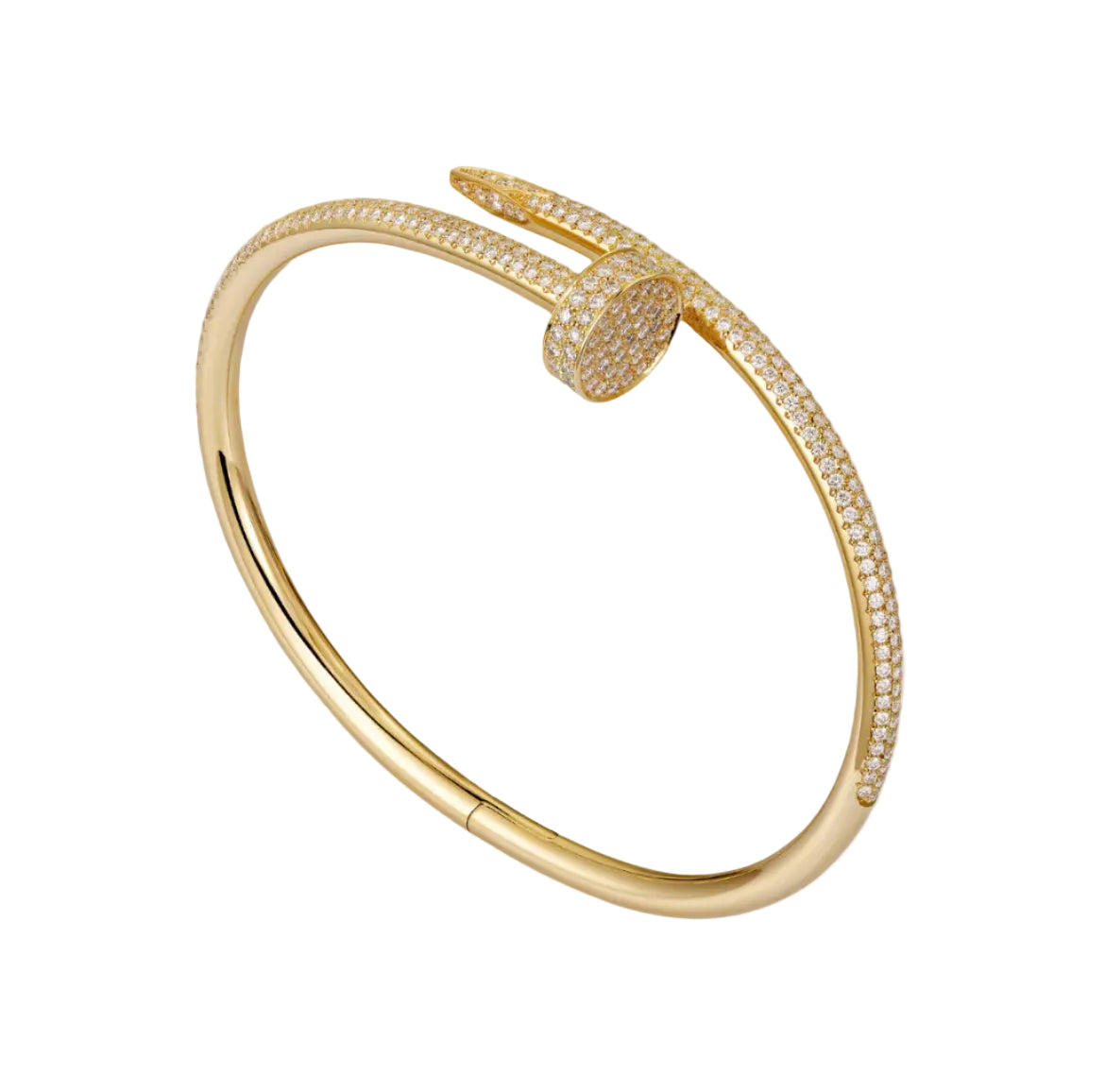 14k Yellow Gold Nail Bracelet